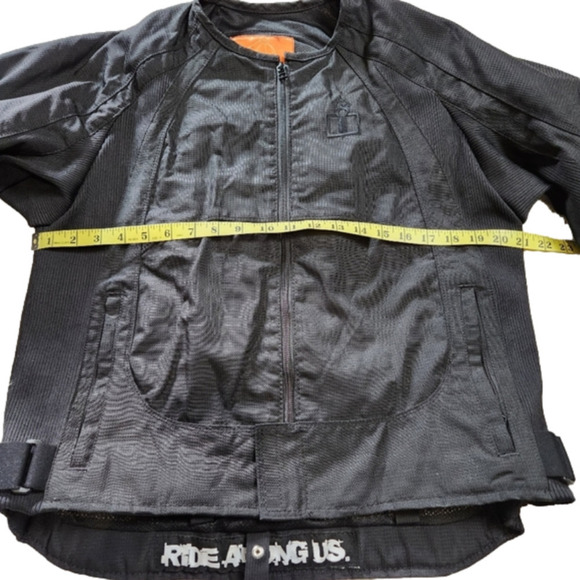 MOTO Jacket Size Large  motorcycle Jacket Black color ICON MERC - Picture 13 of 15